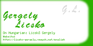 gergely licsko business card